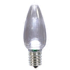 Vickerman XLEDTC9P-25 C9 Transparent Plastic LED Pure White Dimmable Bulb E17 Nickel Base 25 Per Pack