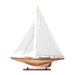 Sailboat Model – 48.5 Inch Wooden Endeavour Replica – Nautical Home Decor Display By Old Modern Handicrafts