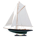 Pen Duick Painted Sailboat Model – 30.7 Inch Handcrafted Wooden Yacht By Old Modern Handicrafts