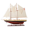 Bluenose II Painted L Wooden Sailboat Model – Handcrafted 47 Inch Display