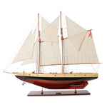 Bluenose II Painted L Wooden Sailboat Model – Handcrafted 47 Inch Display By Old Modern Handicrafts