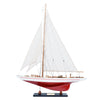 Endeavour Yacht Painted 24 Wooden Sailboat Model – Handcrafted