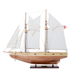 Bluenose II 29.5" Fully Assembled Wooden Sailboat Model – Natural Finish By Old Modern Handicrafts