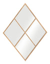 Zuo Modern Meo Gold Wall Mirror – Geometric Accent 40.6"