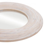 Zuo Modern Rattan Weave Mirror – Natural Boho Style