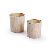 Decorative Glass Candle Holders Set of 2 3.5 Inch Height for Shelf Styling by Two's Company