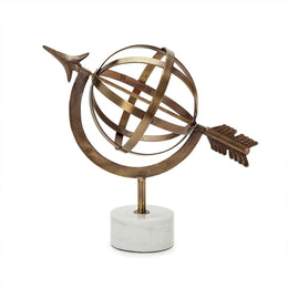 Iron and Marble Decorative Sculpture