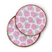 Round Mango Wood Tray Set of 2 2 Inch Height f