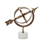 Decorative Armillary Sphere on Marble Base