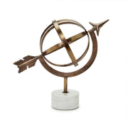 Decorative Armillary Sphere on Marble Base