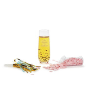 Stemless Glass and Soap Gift Set – Champagne Scented Star Bath Confetti – 6.25 Inch Glass – by [Brand]