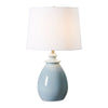 Light Blue Table Lamp – Classic Ceramic With Nickel Accents – 24.5" H – Uttermost