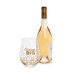 Wine Glass Gift Set With Women's Socks 5.5 Inch Glass Height for Cozy Evening