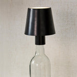 LED Accent Bottle Lamp – Black Rechargeable Lampshade – 3.5 Inch Dimmable Light – by [Brand]