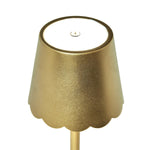 Touch Control Table Lamp Metallic Iron 14.5 Inch Tall Cordless LED Lighting by [Brand]