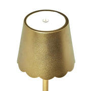 Touch Control Table Lamp Metallic Iron 14.5 Inch Tall Cordless LED Lighting by [Brand]