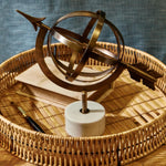 Iron and Marble Decorative Sculpture 12 Inch