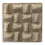 Uttermost Pickford Wood Wall Decor Natural Distressed Scooped Fir Block Panel 20x20x4.5 Inches