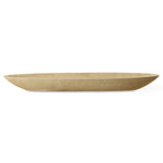 Uttermost 18163 Vessel Canoe-Shaped Decorative Bowl in Cast Ivory Stone Finish – 29" Long