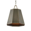 Granada Hexagon Pendant – 1 Light Iron Fixture for Modern Interiors