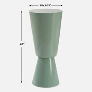 Uttermost 50071 Sabetha High Gloss Drink Table in Sea Foam Green Sculptural Design