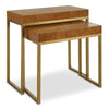 Uttermost Burl-esque Wooden Nesting Tables Set of 2, Woodtone Finish