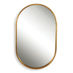 Premium Designer Minimalist Gold Oval Wall Mirror – 20x32 Inch