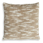 Uttermost Mountains Outdoor Sand Toned Pillow 20"x20" Brown and White Sunbrella Acrylic with Flame Stitch Pattern