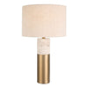 Gravitas brass and stone table lamp