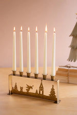 antique brass candelabra