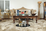 Glass Serving Cart – Two-Tier Beverage Trolley with Locking Wheels – 27.375