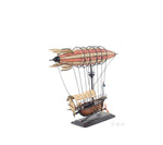 Old Modern Handicrafts Steampunk Airship Model – Handmade Iron Fantasy Decor, 14"x5"x12"