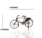 Black Iron Bicycle Model – Vintage Safety Style with Pedals and Chain – 5