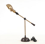 Lamp Brass Finish – 20 Inch Height – Adjustable Aluminum Desk Lamp By Old Modern Handicrafts