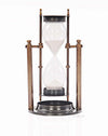 Antique Brass Sand Timer – Revolving Design – 8.5" Nautical Accent