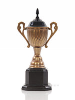 Metal Trophy with Wooden Base – 12.5 Inch – Bronze Finish Decorative By Old Modern Handicrafts