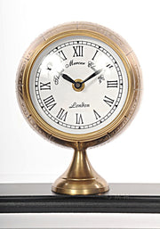 Vintage Navigational Set – Armillary, Clock, Globe – 10.75 Inch