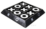 2.5" Wooden X-O Game – Aluminum Pieces – Nickel Finish – Nautical Decor By Old Modern Handicrafts