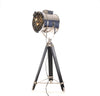 Tripod Metal Floor Lamp – Industrial Spotlight Style – 67 Inch