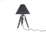 Metal Table Lamp – Tripod Spotlight Design – Adjustable 25.5 Inch Height By Old Modern Handicrafts