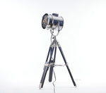 Metal Table Lamp – Tripod Spotlight Design – Adjustable 35 Inch Height By old Modern Handicrafts