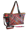Amerileather Cecily Woven Tote – Artisanal Cowhide Leather Handbag