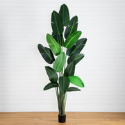 Nearly Natural 10' Artificial Travelers Palm Tree with Detachable Green Fronds