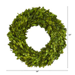 Nearly Natural natural boxwood wreath for year-round decorating