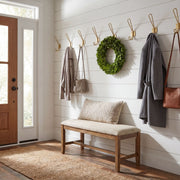 Green preserved wreath for indoor door and wall décor