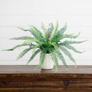 Faux Desk Fern Decor