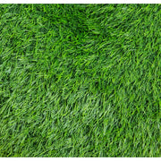 Close-up of artificial green grass texture