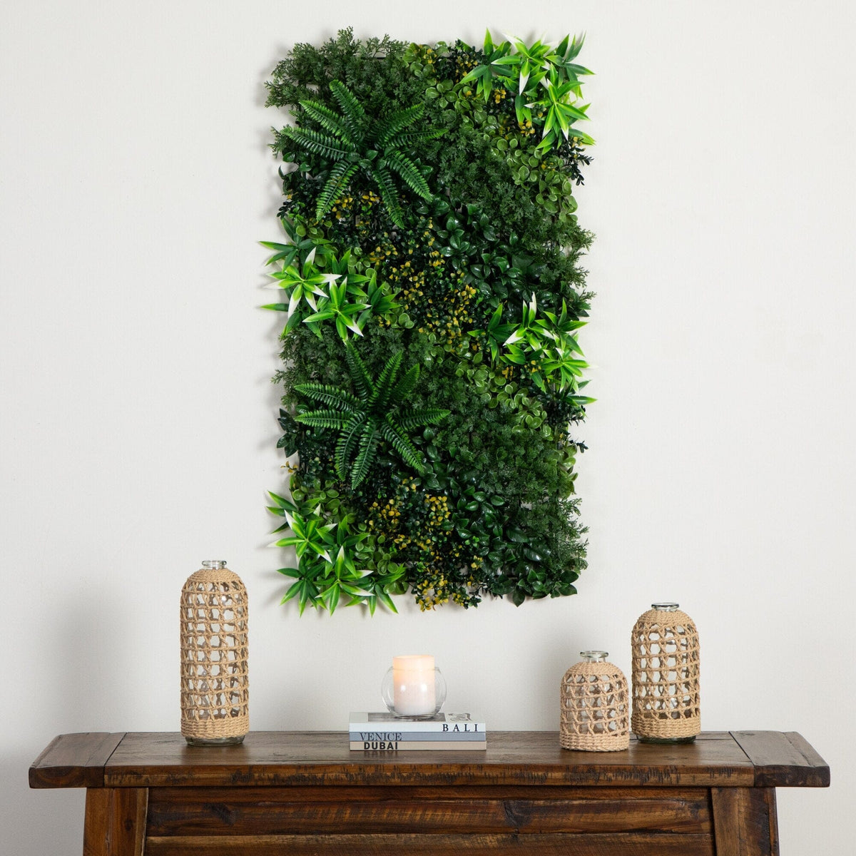 Nearly Natural Artificial Living Wall Panel with Mixed Boxwood, Cedar ...