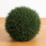 Nearly Natural faux cedar sphere for indoor and outdoor décor