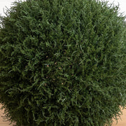 Green artificial topiary ball for planters, patios, and entryways